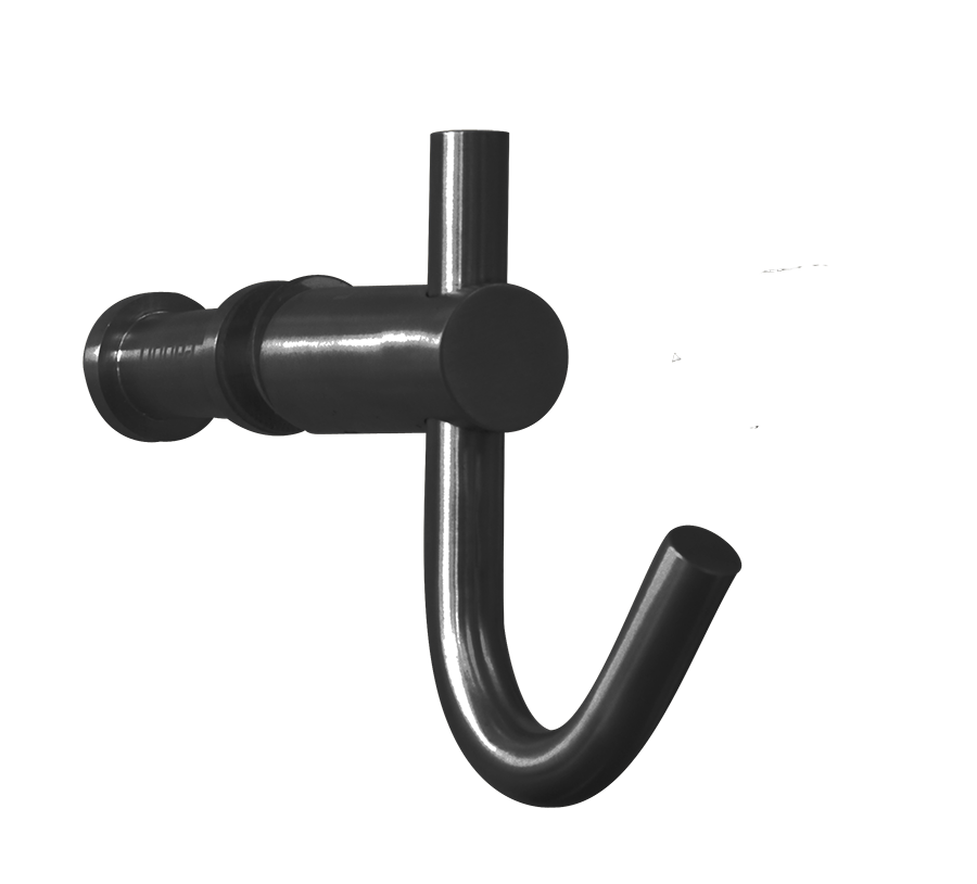 Linnea - Shower Door Hook Back to back mount- Glass.