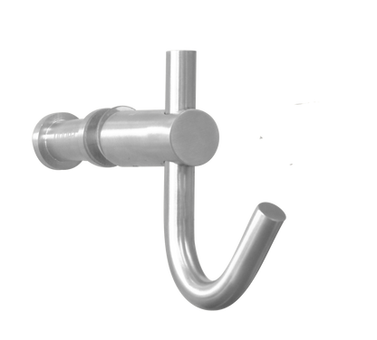 Linnea - Shower Door Hook Back to back mount- Glass.