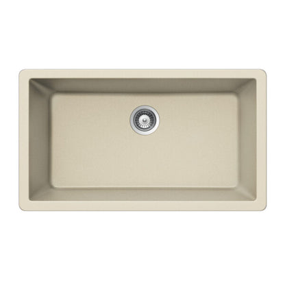 Hamat - SiOStone 33 Inch Granite Undermount Large Single Bowl Kitchen Sink