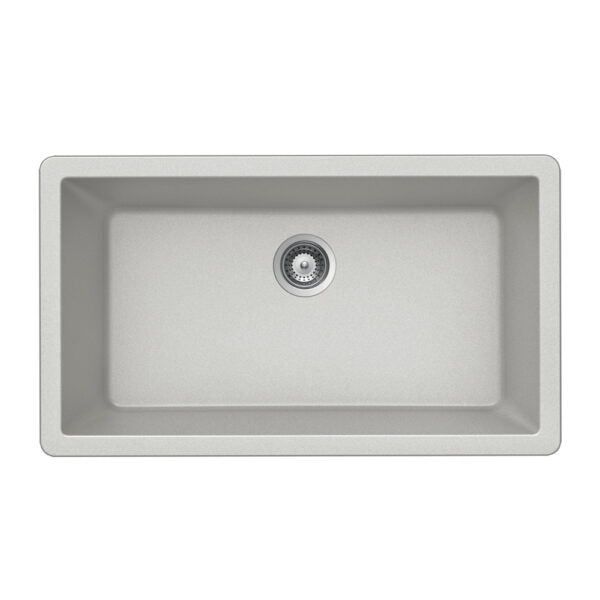 Hamat - SiOStone 33 Inch Granite Undermount Large Single Bowl Kitchen Sink