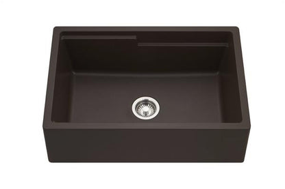 Hamat - SiOStone 33 Inch Granite Apron-Front Workstation Kitchen Sink