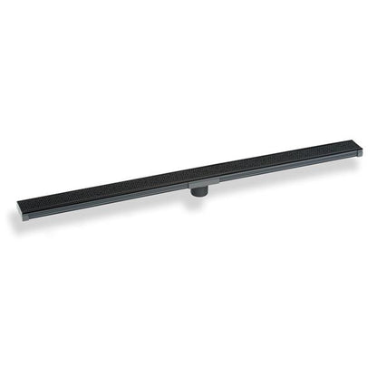 Infinity Drain - 96 Inch S-PVC Series Low Profile Complete Kit with 2 1/2 Inch Adhesion Style Grate