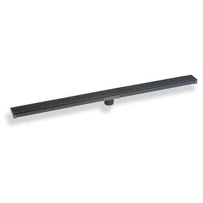 Infinity Drain - 48 Inch S-PVC Series Low Profile Complete Kit with 2 1/2 Inch Adhesion Style Grate