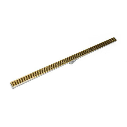 Infinity Drain - 96 Inch S-PVC Series Low Profile Complete Kit
