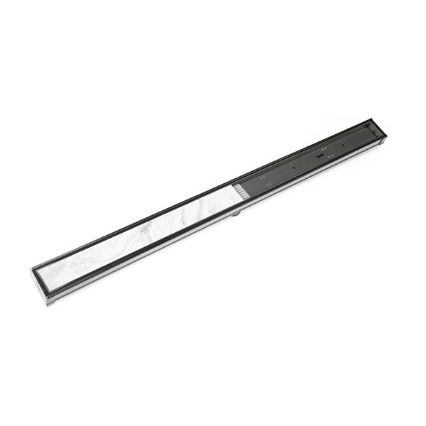 Infinity Drain - 72 Inch S-PVC Series Low Profile Complete Kit