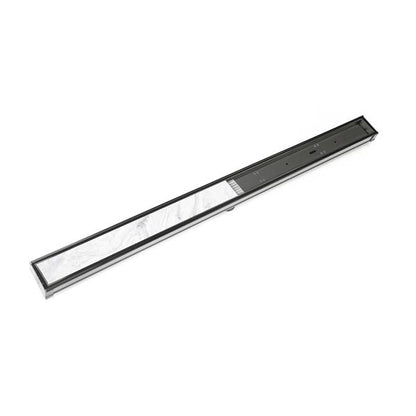 Infinity Drain - 72 Inch S-PVC Series Low Profile Complete Kit