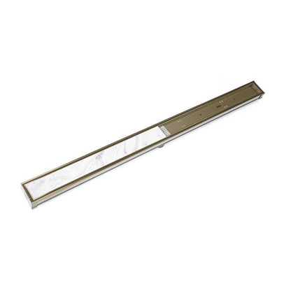 Infinity Drain - 96 Inch S-PVC Series Low Profile Complete Kit