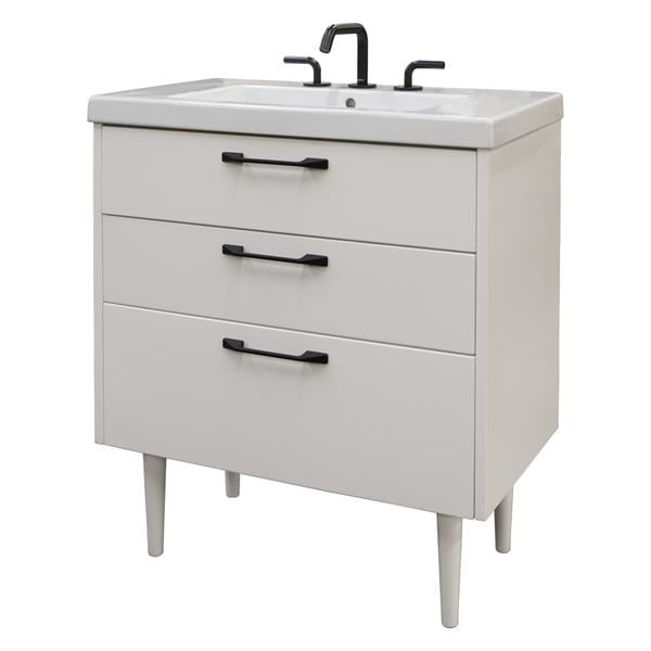 Lacava - Sofi Floor Standing Vanity With Six Drawers. K160 Cabinet Pull Included, Specify Finish