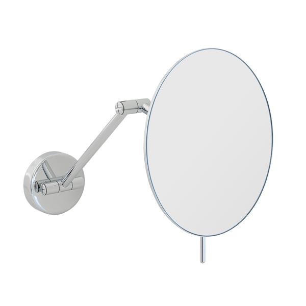 Lacava - Mega  Wall Mount 3 X Magnifying Mirror, Adjustable With Dual Arm Diam: 8 Inch, D: 14 3/4 Inch