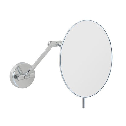 Lacava - Mega  Wall Mount 3 X Magnifying Mirror, Adjustable With Dual Arm Diam: 8 Inch, D: 14 3/4 Inch