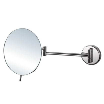 Lacava - Mega  Wall Mount 3 X Magnifying Mirror, Adjustable With Dual Arm Diam: 8 Inch, D: 14 3/4 Inch