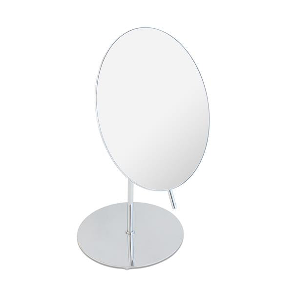 Lacava - Mega Round Free-Standing 3X Magnifying Adjustable Mirror, Diam: 8” H: 11 7/8”