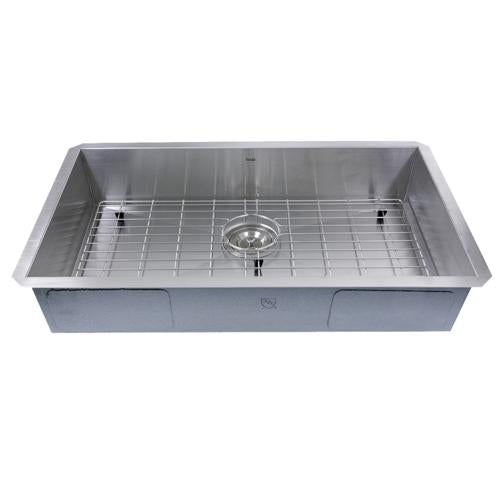 Nantucket Sinks - 30-inch Single Bowl Zero Radius ADA Stainless Steel Kitchen Sink
