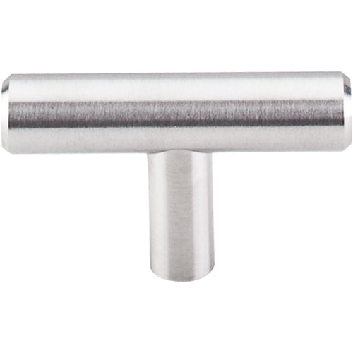 Top Knobs - Solid T-Handle 2 Inch Length Bar Knob - Brushed Stainless Steel
