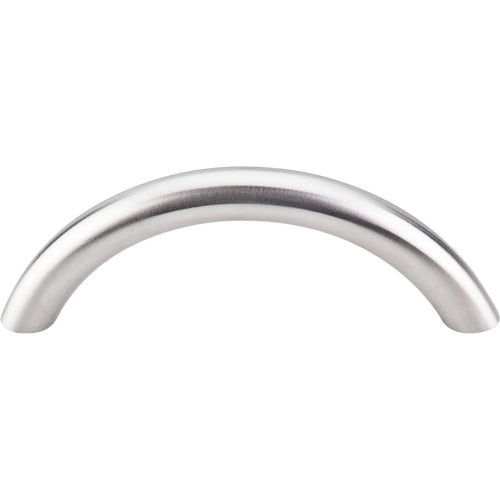 Top Knobs - Solid Bowed 3 Inch Center to Center Bar pull - Brushed Stainless Steel