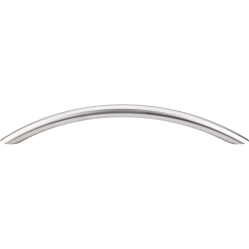 Top Knobs - Solid Bowed 6 5/16 Inch Center to Center Bar pull - Brushed Stainless Steel
