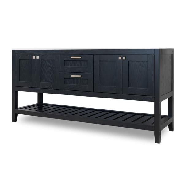 Lacava - Stile Free Standing Under-Counter Double Vanity With Two Sets Of Doors(Knobs Included) On Both Sides
