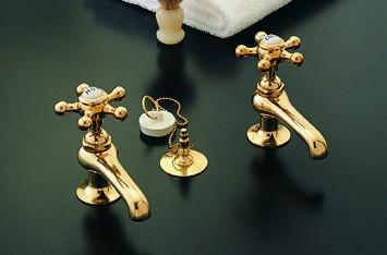Strom Living - Antique Style Faucet Set with 5 Spoke Handles