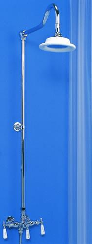 Strom Living - Wall Mounted Exposed Shower Set with Handheld Shower, 36 Inch Riser