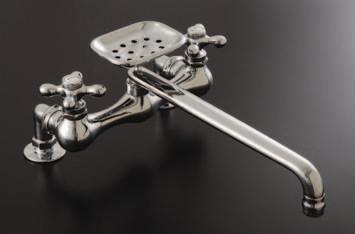 Strom Living - Madeira Kitchen Faucet with Swivel Spout and Soap Dish