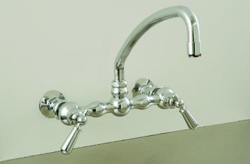 Strom Living - Columbia Kitchen Faucet with Arched Swivel Spout and Lever Handles
