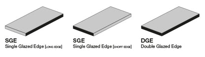 Adex - Studio Double Glazed Edge Left 2.8 X 5.8