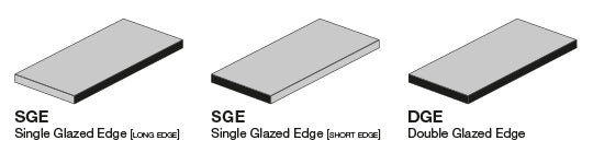 Adex - Studio Single Glazed Edge 7.8 Inch 3.8 X 7.8 (Long Edge)