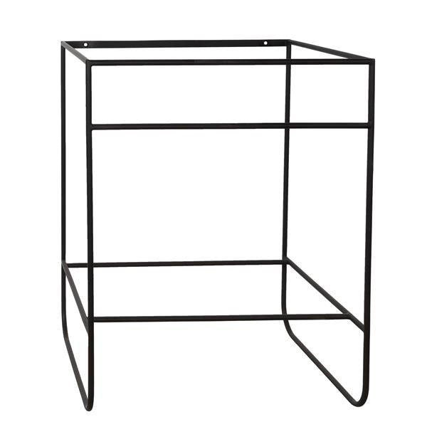 Lacava - Suave - Floor-Standing Welded Metal Console Stand With A Towel Bar And Shelf
