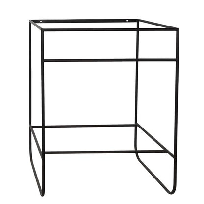 Lacava - Suave - Floor-Standing Welded Metal Console Stand With A Towel Bar And Shelf