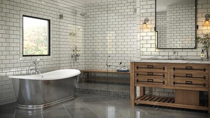 Americh - Sawyer 7131 - Tub Only - White Interior Smooth Nickel exterior