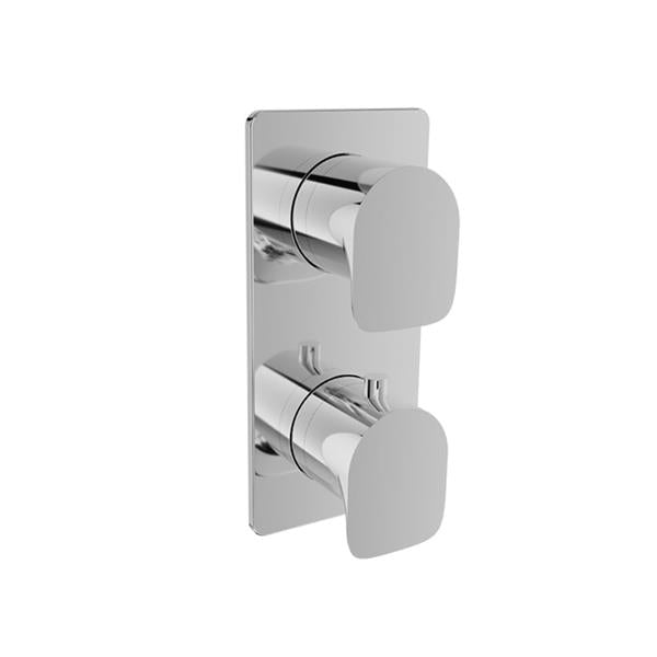 Baril - Petite B04 Trim only for thermostatic pressure-balanced shower control valve with 3-way diverter (shared port)