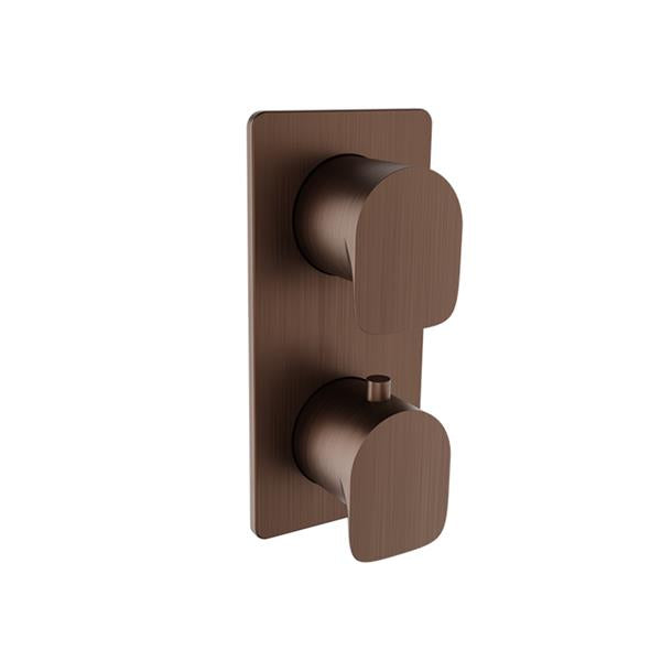 Baril - Petite B04 Trim only for thermostatic pressure-balanced shower control valve with 3-way diverter (shared port)