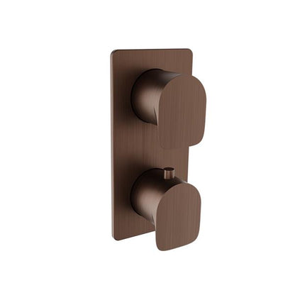 Baril - Petite B04 Trim only for thermostatic pressure-balanced shower control valve with 3-way diverter (shared port)