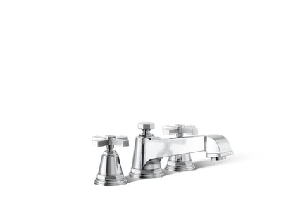 Kohler - Pinstripe Pure Deck-Mount Bath Faucet Trim With Cross Handles