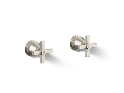 Kohler - Pinstripe Pure Deck-Mount Bath Faucet Handle Trim With Cross Design