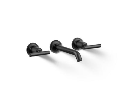 Kohler - Purist Wall-Mount Bathroom Sink Faucet Trim With Lever Handles, 1.2 Gpm