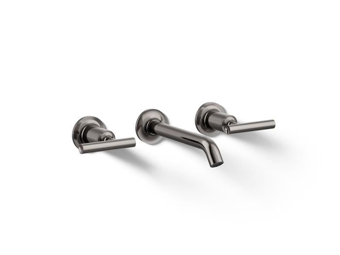 Kohler - Purist Wall-Mount Bathroom Sink Faucet Trim With Lever Handles, 1.2 Gpm