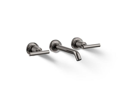 Kohler - Purist Wall-Mount Bathroom Sink Faucet Trim With Lever Handles, 1.2 Gpm