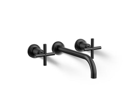 Kohler - Purist Wall-Mount Bathroom Sink Faucet Trim With Cross Handles, 1.2 Gpm