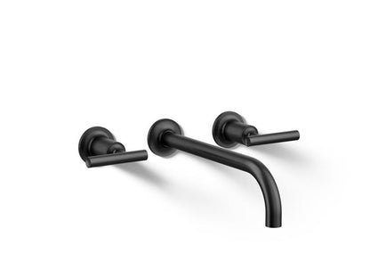 Kohler - Purist Wall-Mount Bathroom Sink Faucet Trim With Lever Handles, 1.2 Gpm