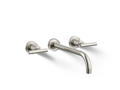 Kohler - Purist Wall-Mount Bathroom Sink Faucet Trim With Lever Handles, 1.2 Gpm