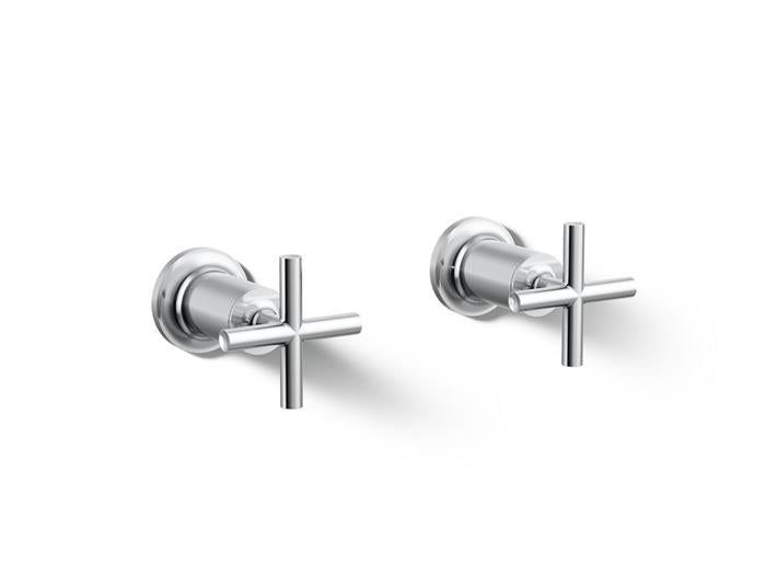 Kohler - Purist Deck- Or Wall-Mount Bath Faucet Handle Trim With Cross Design