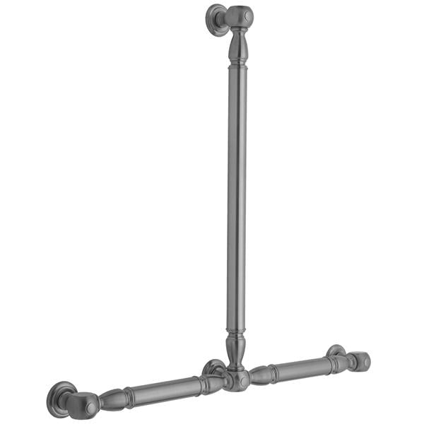 Jaclo - T20 Smooth with Finials 24H x 24W T Grab Bar