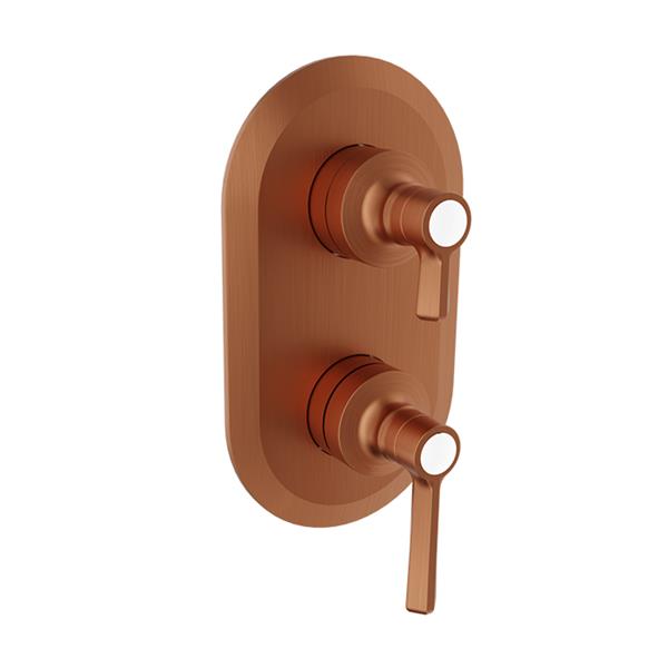 Baril - Beaumont B20 Trim only for thermostatic pressure-balanced shower control valve with 1-way diverter