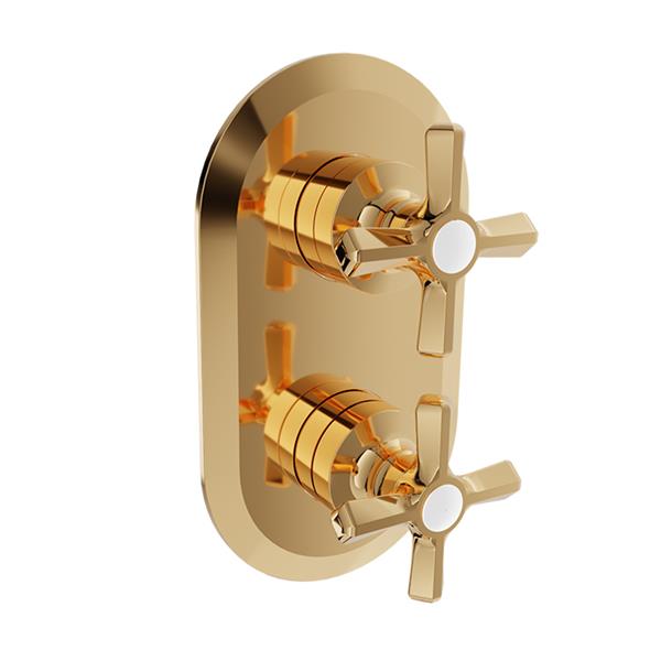 Baril - Beaumont B20 Trim only for thermostatic pressure-balanced shower control valve with 3-way diverter (shared port)