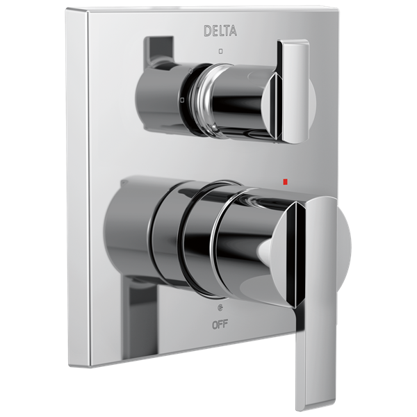 Delta - Ara Angular Modern Monitor 14 Series Valve Trim With 3-Setting Integrated Diverter