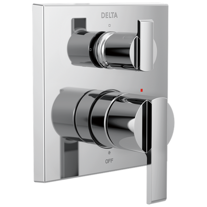 Delta - Ara Angular Modern Monitor 14 Series Valve Trim With 3-Setting Integrated Diverter
