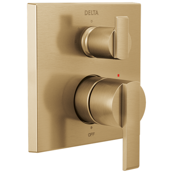 Delta - Ara Angular Modern Monitor 14 Series Valve Trim With 3-Setting Integrated Diverter