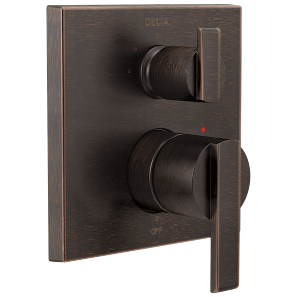 Delta - Ara Angular Modern Monitor 14 Series Valve Trim With 3-Setting Integrated Diverter