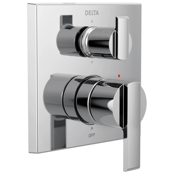 Delta - Ara Angular Modern Monitor 14 Series Valve Trim With 6-Setting Integrated Diverter